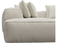 Riley Toorak Pearl Modular Sofa - Arm, 2x Armless, Corner, Left Terminal color Toorak Pearl