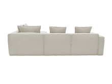 Riley Apt Boucle Ivory Sofa - 5 Seater RAF Terminal color Boucle Ivory