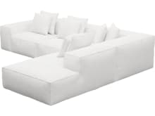 Riley Noa Fog Modular Sofa - Arm, 2x Armless, Corner, Right Terminal color Noa Fog