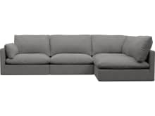 Willow California Slate Corner Sofa - 4 Seater RAF Terminal color California Slate
