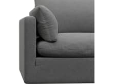 Willow Maya Flint 1 Seat Left Arm Facing Sofa Module color Maya Flint