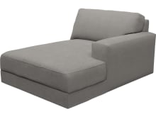 Monica Isla Soft Grey Right Arm Facing Chaise Module color Isla Soft Grey