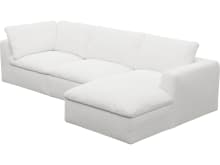 Cloud Deep Noa Fog Modular Sofa - 3 Seater Chaise color Noa Fog