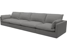Willow California Slate Modular Sofa - 4 Seater color California Slate
