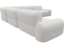 Beckett Muse Frost Modular Corner Sofa - 7 Piece color Muse Frost