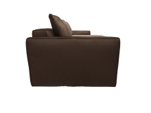 Riley Apt Muse Chocolate Sofa - 3 Seater Chaise color Muse Chocolate