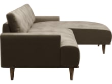 Dane Tribute Walnut Chaise Sofa - 3 Seater color Tribute Walnut