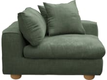 Tully Tribute Dark Jade Right Arm Facing Chair Module color Tribute Dark Jade