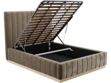 Brentwood Gas Lift Bed Tribute Walnut color Tribute Walnut