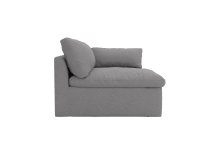 Retreat View Steel 1 Seat Right Arm Facing Sofa Module color View Steel