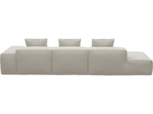 Riley Toorak Pearl Modular Sofa - 1x Arm, 2x Armless, 1x Left Terminal color Toorak Pearl
