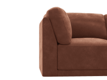 Emily Modular Sofa Muse Rust - 3 Piece color Muse Rust