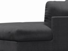 Finley Plaza Flint Grey Right Arm Facing Chaise Module color Plaza Flint Grey