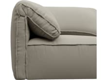 Kai Plaza Natural Modular Sofa - 4 Seater and Ottoman color Plaza Natural