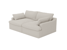 Retreat View Cream Modular Sofa - 2 Piece color View Cream