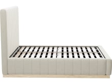 Brentwood Gas Lift Bed Muse Flax color Muse Flax