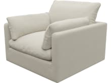 Willow Muse Flax Armchair color Muse Flax