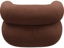 Colette Muse Rust Swivel Armchair color Muse Rust