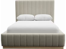 Brentwood Gas Lift Bed Muse Flax color Muse Flax