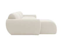 Malmo Muse Flax Chaise Sofa - 3 Seater color Muse Flax
