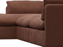 Willow Muse Rust Chaise Sofa - 3 Seater color Muse Rust