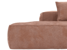 Riley Muse Dusk Modular Sofa - 1x Arm, 2x Armless, 1x Left Terminal color Muse Dusk