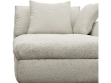 Tully Boucle Ivory Chaise Right Arm Facing Module color Boucle Ivory