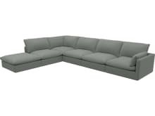 Willow Tribute Storm Modular Sofa - 6 Seater LAF Terminal color Tribute Storm