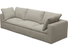 Cloud Plaza Natural Modular Sofa - 3 Piece color Plaza Natural