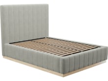 Brentwood Gas Lift Bed Toorak Pebble color Toorak Pebble