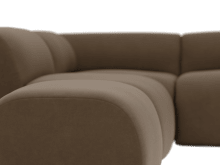 Malmo Blaze Mocha Sofa - 6 Seater LAF Terminal color Blaze Mocha
