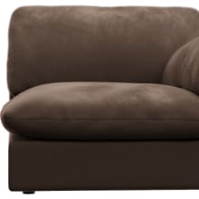 Ludlow Muse Chocolate Right Arm Facing Chair Module color Muse Chocolate