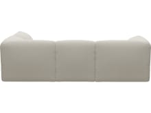 Kai Toorak Pearl Modular Sofa - 4 Seater and Ottoman color Toorak Pearl