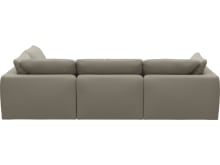 Cloud Deep Plaza Natural Modular Sofa - 4 Piece color Plaza Natural