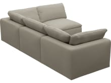 Cloud Deep Plaza Natural Modular Sofa - 4 Piece color Plaza Natural