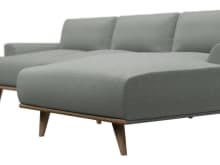 Dane Tribute Storm Chaise Sofa - 3 Seater color Tribute Storm