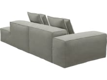 Riley Toorak Pebble Modular Sofa - 1x Arm, 1x Armless, 1x Right Terminal color Toorak Pebble