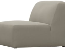 Copenhagen Plaza Natural Armless Chair Sofa Module color Plaza Natural