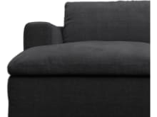 Cloud Deep Plaza Flint Grey Modular Sofa - 3 Seater Chaise color Plaza Flint Grey