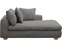 Tully California Slate Chaise Right Arm Facing Module color California Slate