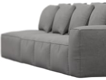 Riley California Slate Modular Sofa - 1x Arm, 3x Armless, 1x Left Terminal color California Slate