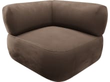 Beckett Muse Chocolate Sofa Module Corner color Muse Chocolate