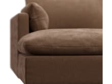Willow Tribute Chestnut Chaise Sofa - 3 Seater color Tribute Chestnut