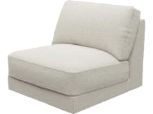 Monica Boucle Ivory Armless Sofa Chair Module color Boucle Ivory