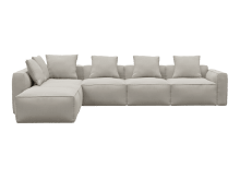 Riley Apt Santa Fe Sand Sofa - 6 Seater LAF Terminal color Santa Fe Sand