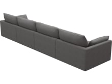 Willow California Slate Modular Sofa - 4 Seater color California Slate