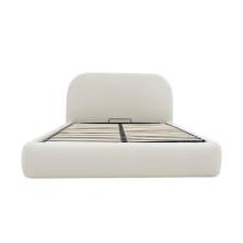 Capri Gas Lift Bed Muse Flax color Muse Flax