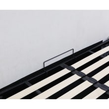 Capri Gas Lift Bed Muse Flax color Muse Flax