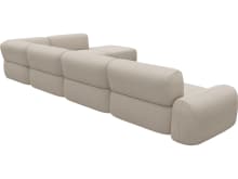 Beckett Santa Fe Sand Modular Sofa - 7 Piece color Santa Fe Sand