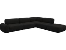 Beckett California Charcoal Modular Sofa - 6 Piece color California Charcoal